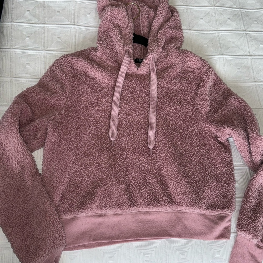 Fuzzy pink sweater